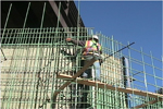 image of black form and green rebar